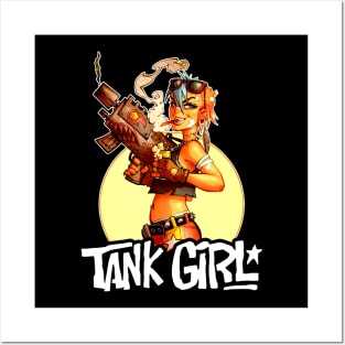 Tank Girl (Black Print) Posters and Art